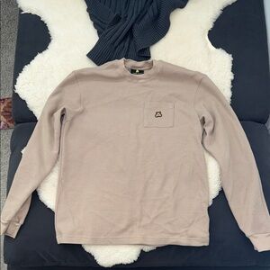 Teddy Fresh waffle thermal long sleeve shirt